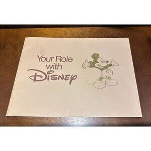 Walt Disney - Your Role with Disney 1977 Employment Brochure (23 pages)
